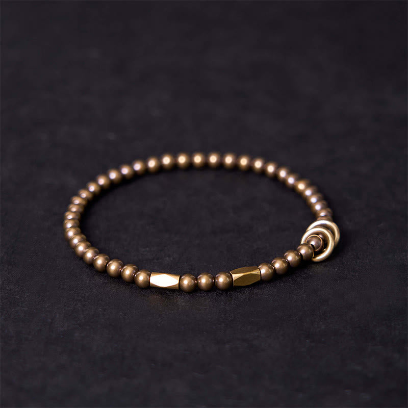 "Wishing You Balance and Strength" Brass Bracelet Includes Gift Message Card