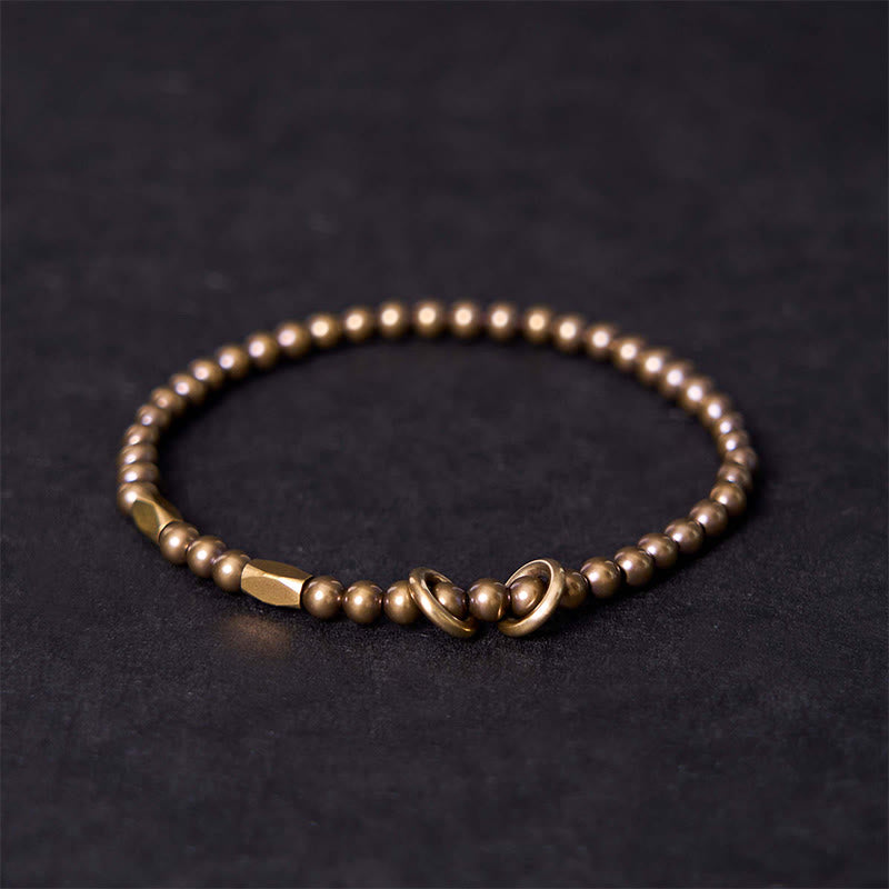 "Wishing You Balance and Strength" Brass Bracelet Includes Gift Message Card