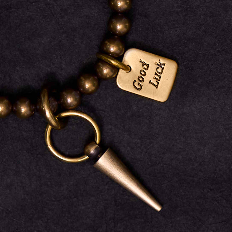 Vintage Copper Brass Beads Fortune Balance Bracelet