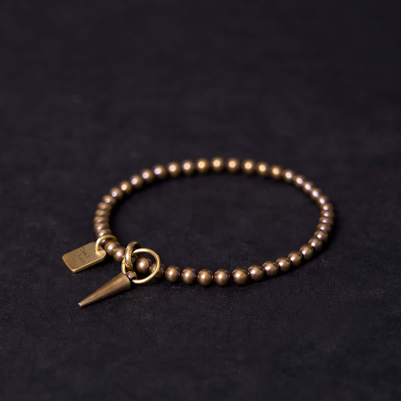 Vintage Copper Brass Beads Fortune Balance Bracelet