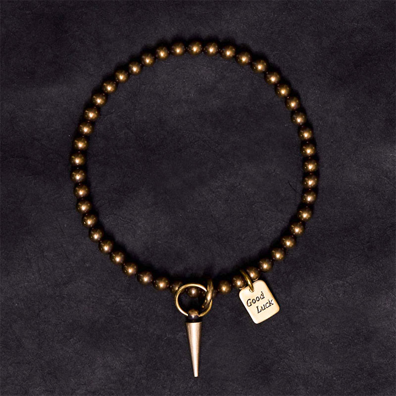 Vintage Copper Brass Beads Fortune Balance Bracelet