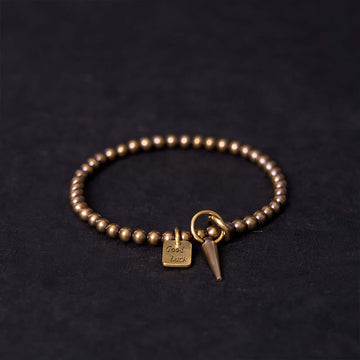 Vintage Copper Brass Beads Fortune Balance Bracelet