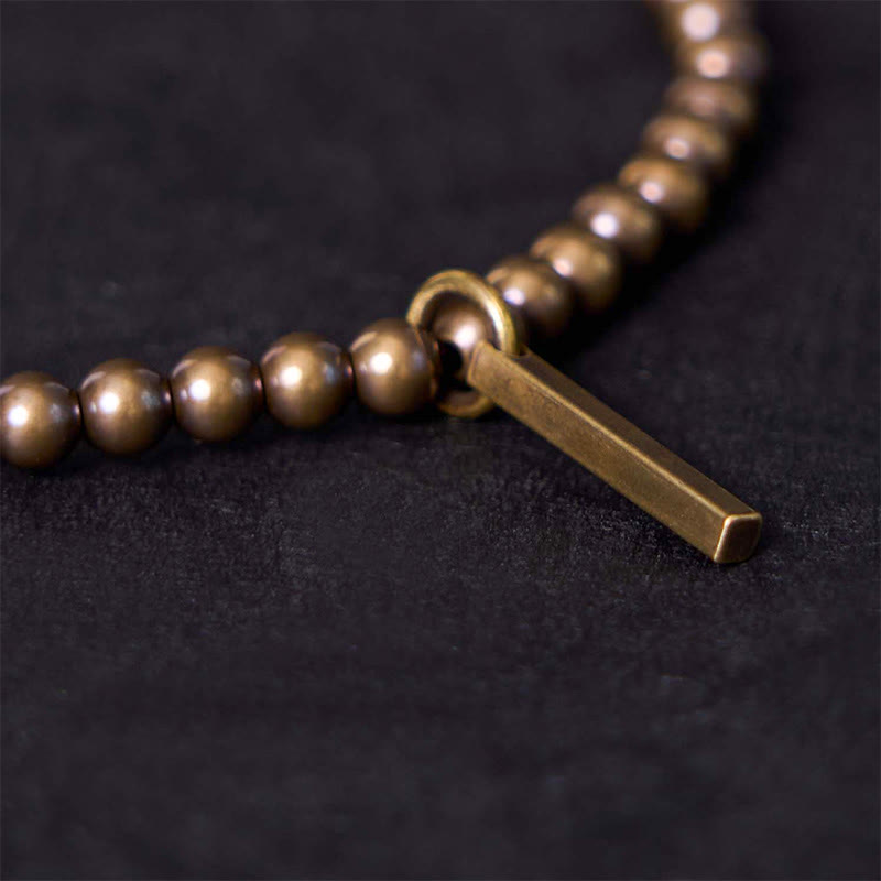 Pure Copper Brass Beads Self Care Healing Bracelet