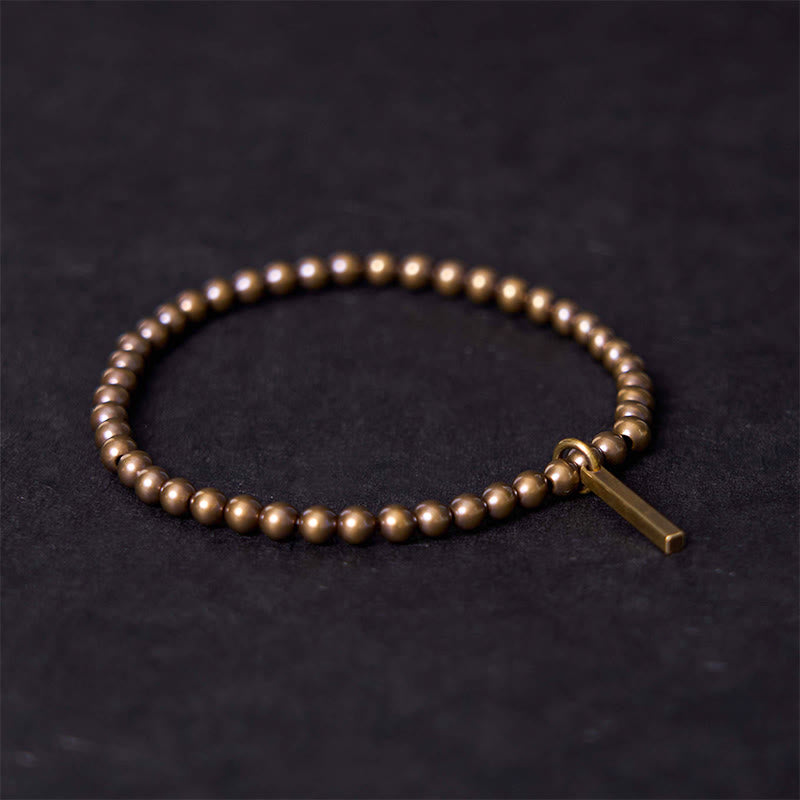 Pure Copper Brass Beads Self Care Healing Bracelet