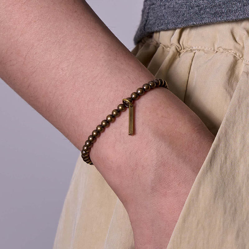 Pure Copper Brass Beads Self Care Healing Bracelet