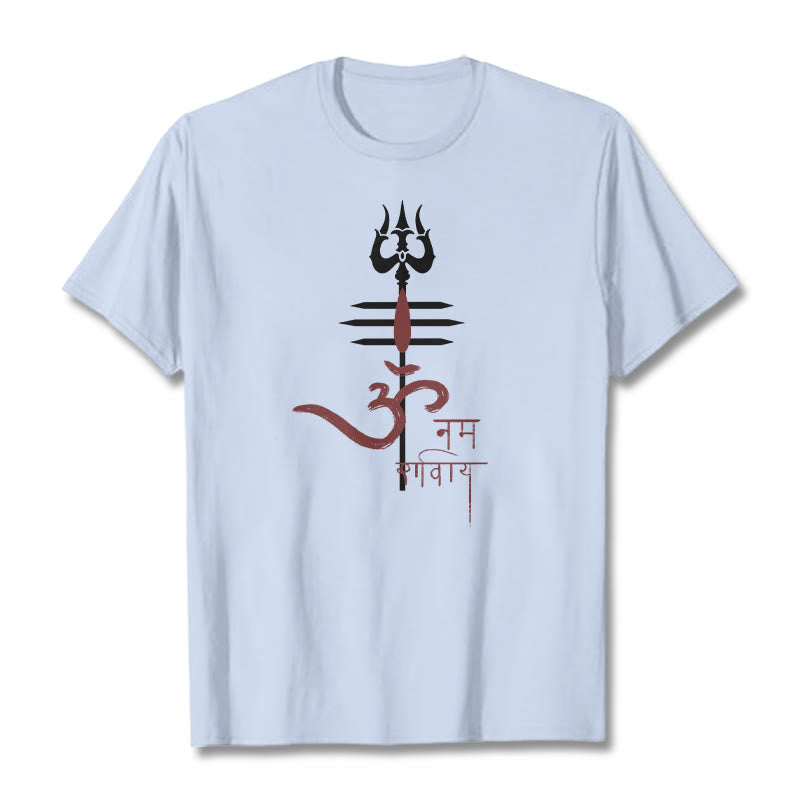 OM NAMAH SHIVAYA Trident Cotton Tee T-shirt
