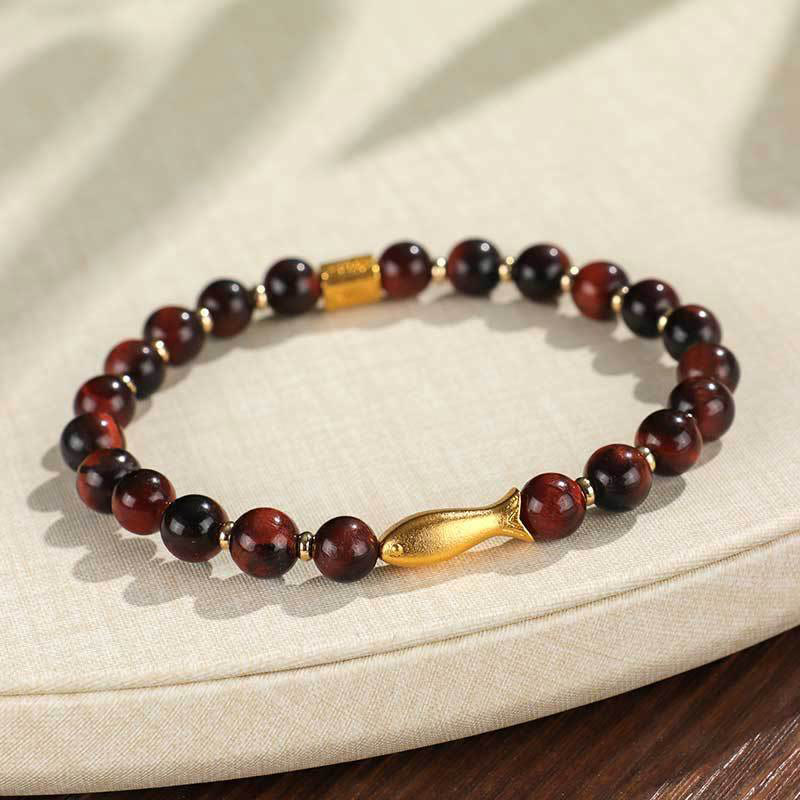 Tiger Eye Koi Fish Courage Bracelet