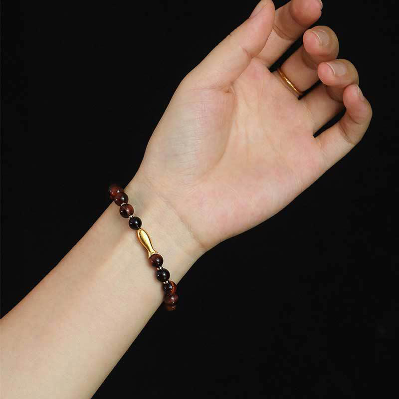 Tiger Eye Koi Fish Courage Bracelet