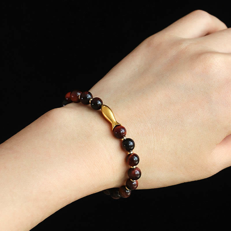 Tiger Eye Koi Fish Courage Bracelet