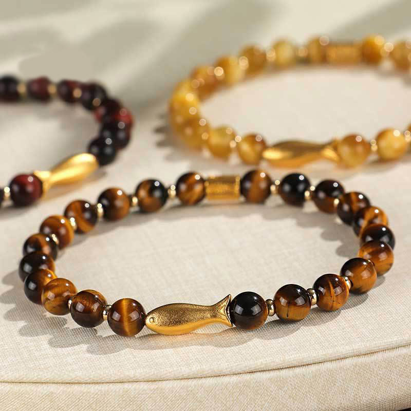 Tiger Eye Koi Fish Courage Bracelet