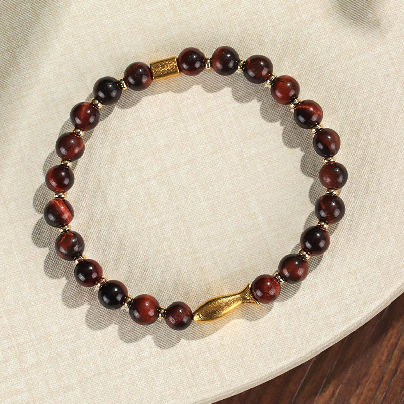 Tiger Eye Koi Fish Courage Bracelet