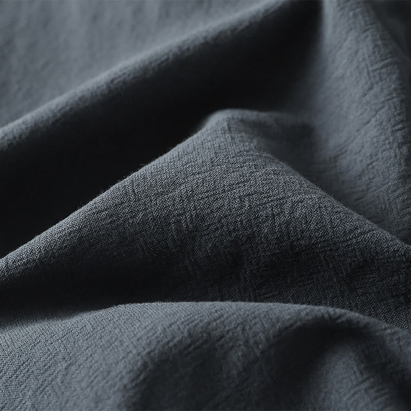 Breathable Linen Blend V-Neck Mindful Meditation T-Shirt