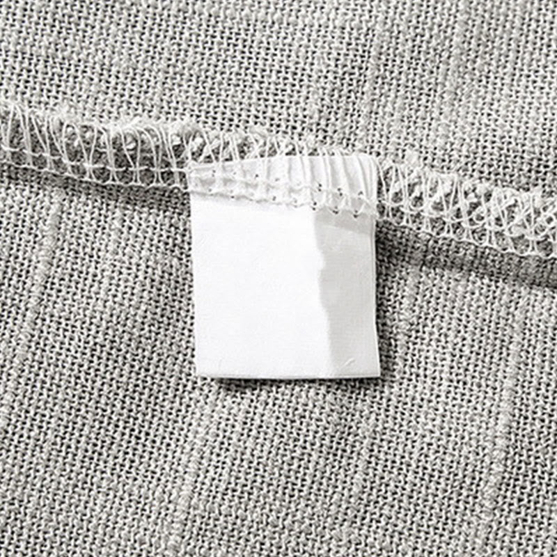 Tactile Linen Notched Neck Mindful Meditation Shirt