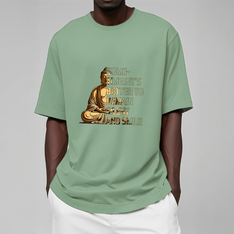 Soft Cotton Crew Neck Mindful Contemplation Tee