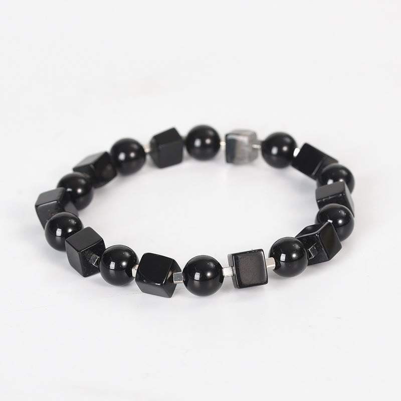 Various Crystals Black Obsidian Purification Bracelet