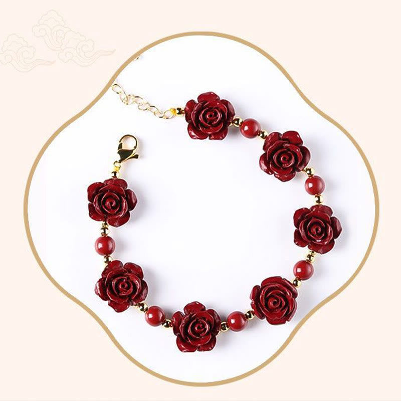 Cinnabar Rose Blessing Bracelet