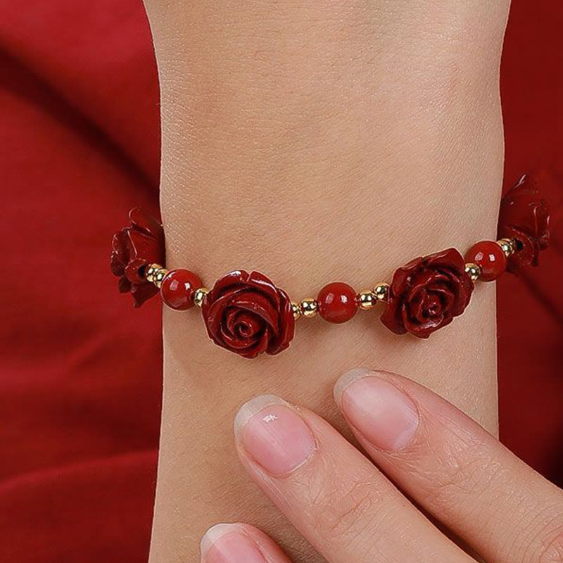 Cinnabar Rose Blessing Bracelet