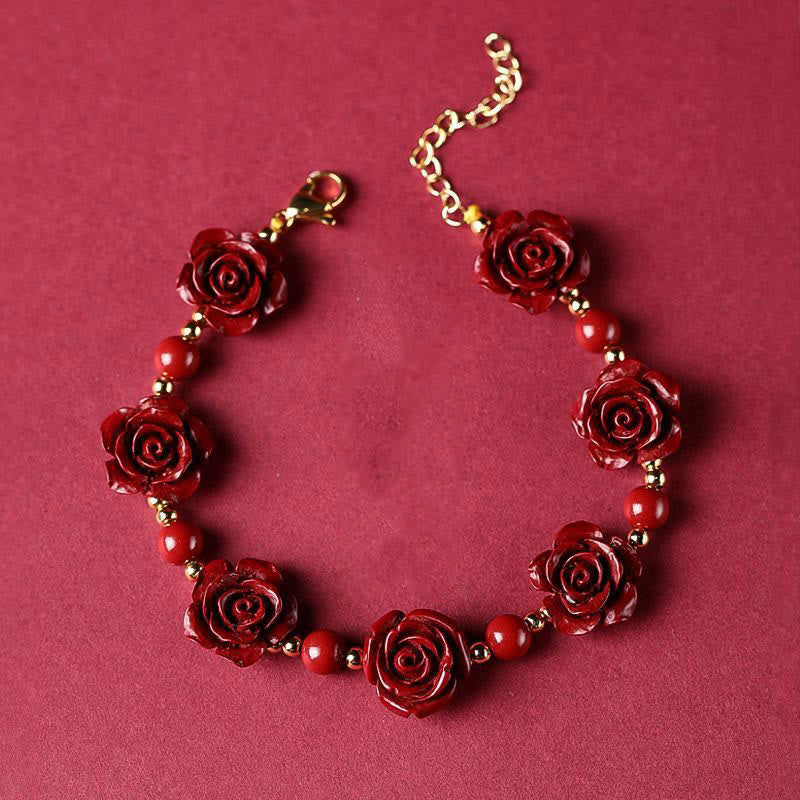 Cinnabar Rose Blessing Bracelet