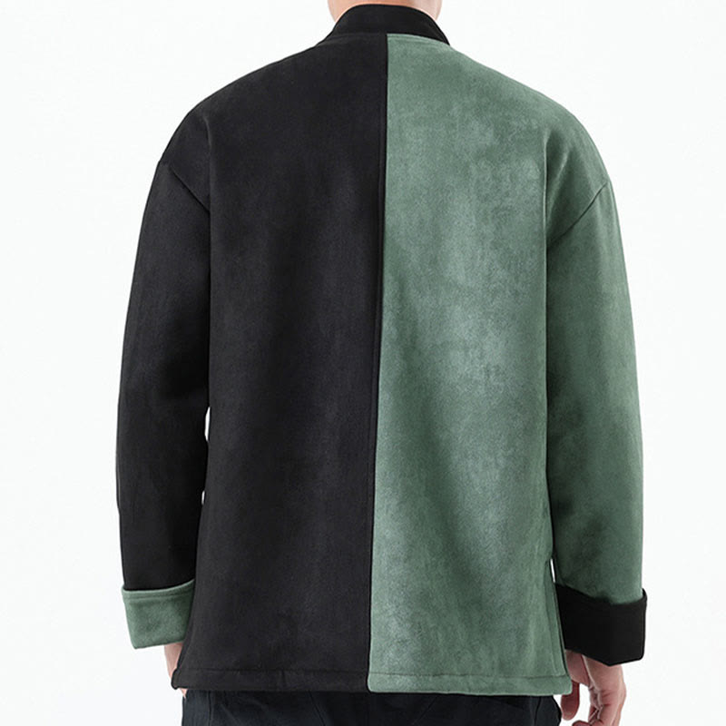 Tactile Cotton Linen Frog Button Mindful Jacket Shirt