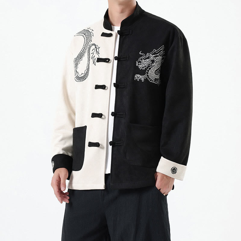 Tactile Cotton Linen Frog Button Mindful Jacket Shirt