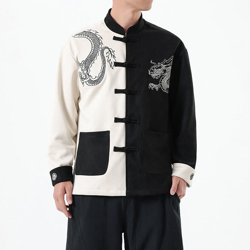 Tactile Cotton Linen Frog Button Mindful Jacket Shirt