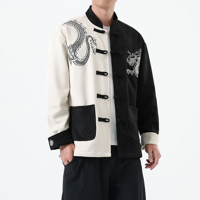Tactile Cotton Linen Frog Button Mindful Jacket Shirt