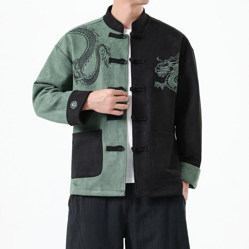 Tactile Cotton Linen Stand Collar Meditation Jacket Shirt