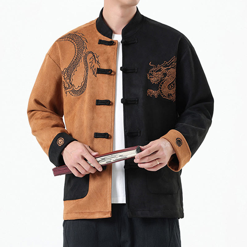 Tactile Cotton Linen Frog Button Mindful Jacket Shirt