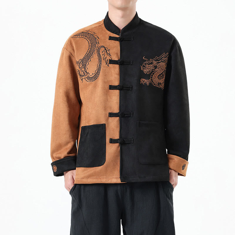 Tactile Cotton Linen Frog Button Mindful Jacket Shirt