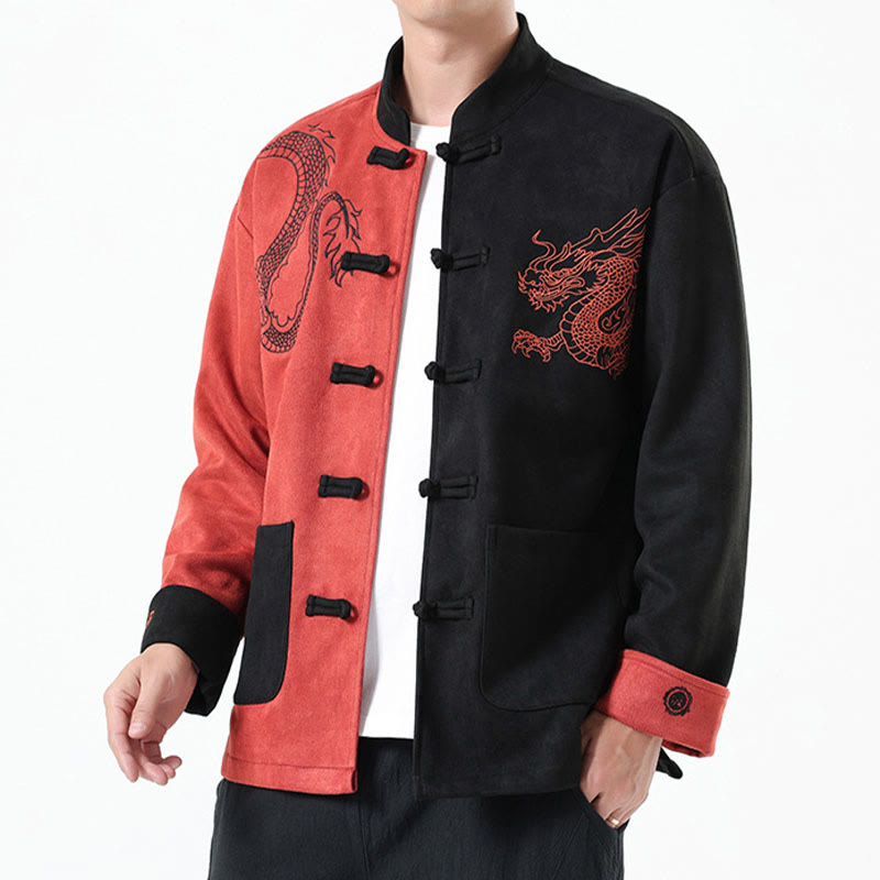 Tactile Cotton Linen Frog Button Mindful Jacket Shirt