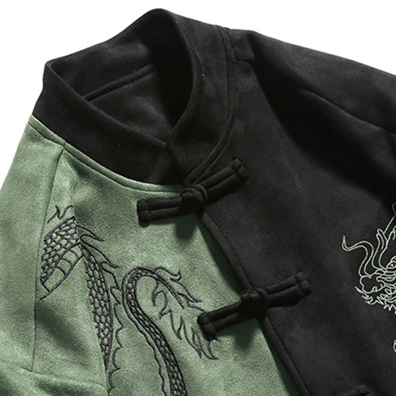 Tactile Cotton Linen Stand Collar Meditation Jacket Shirt