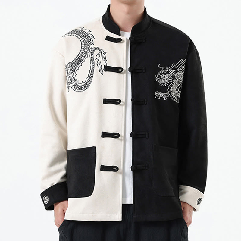 Tactile Cotton Linen Stand Collar Meditation Jacket Shirt