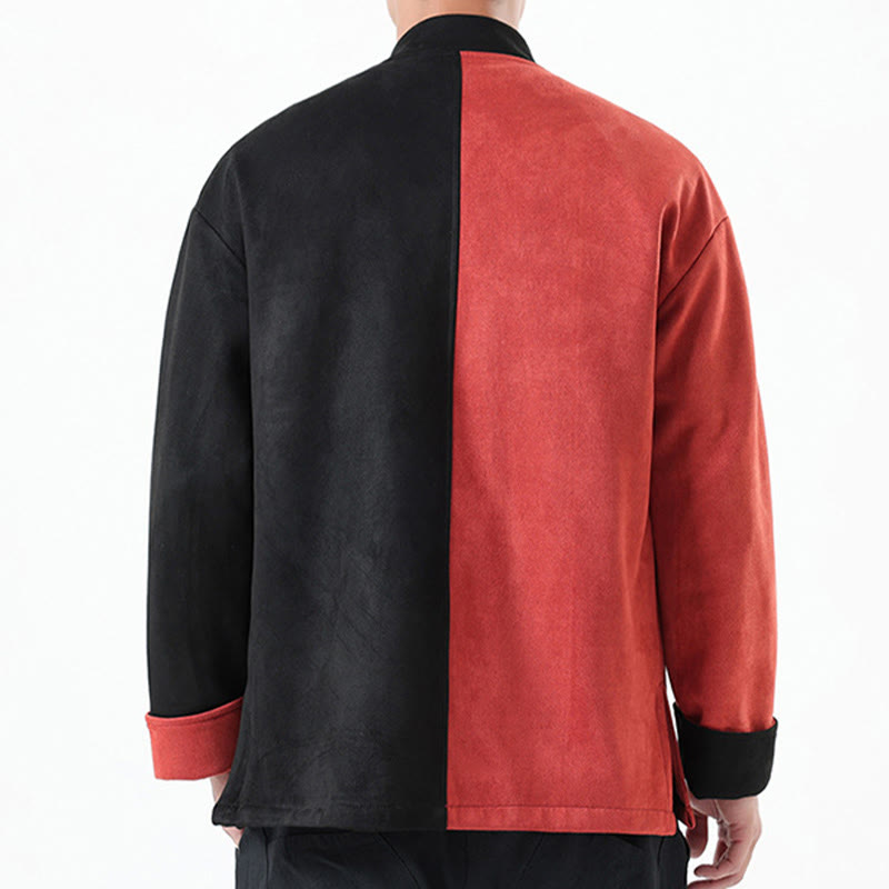 Tactile Cotton Linen Stand Collar Meditation Jacket Shirt