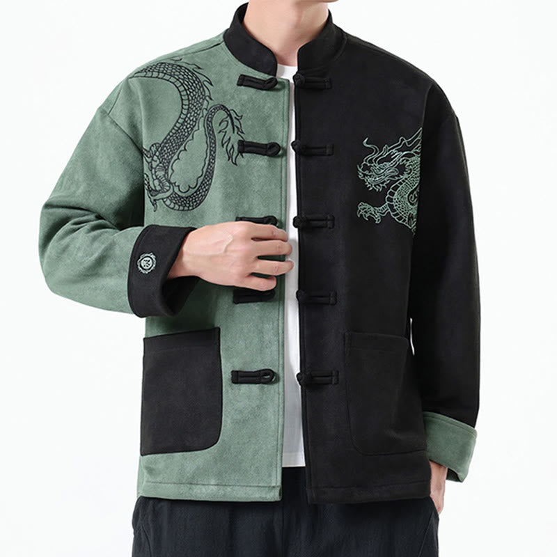 Tactile Cotton Linen Stand Collar Meditation Jacket Shirt