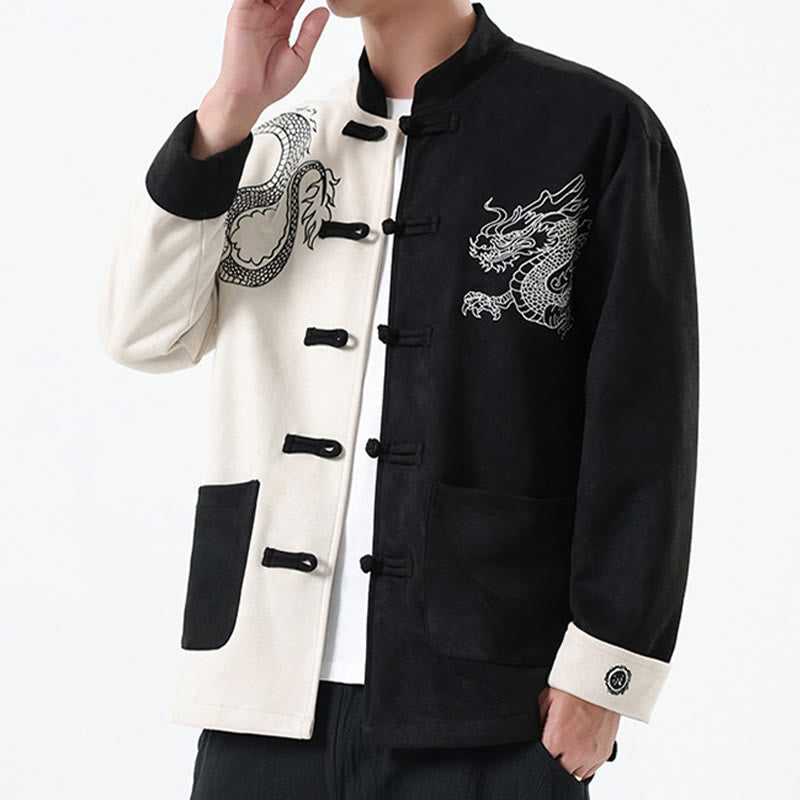 Tactile Cotton Linen Frog Button Mindful Jacket Shirt