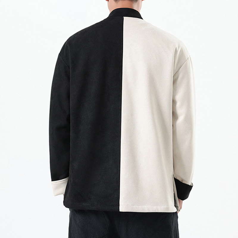 Tactile Cotton Linen Frog Button Mindful Jacket Shirt