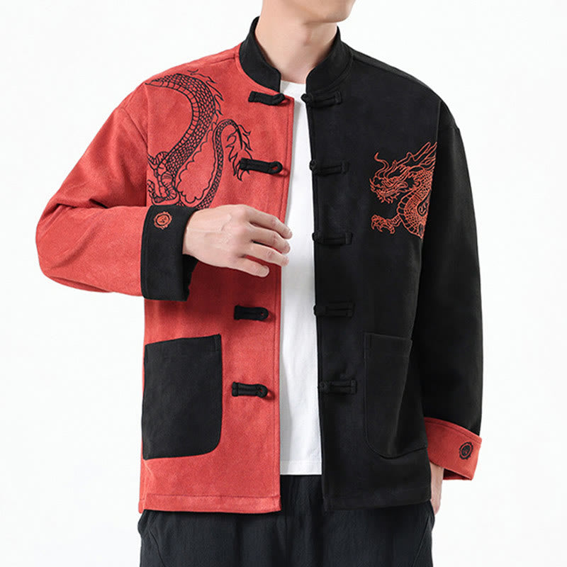 Tactile Cotton Linen Frog Button Mindful Jacket Shirt