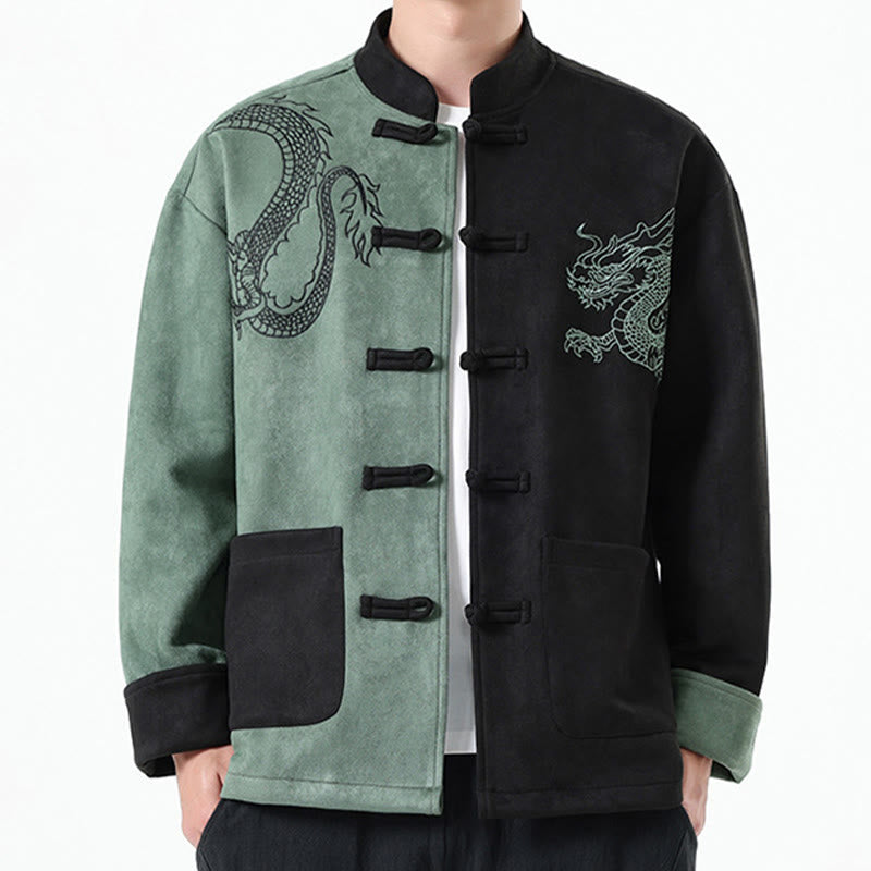 Tactile Cotton Linen Frog Button Mindful Jacket Shirt