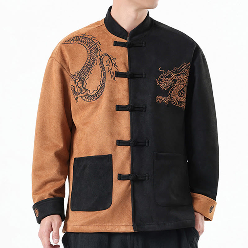 Tactile Cotton Linen Stand Collar Meditation Jacket Shirt