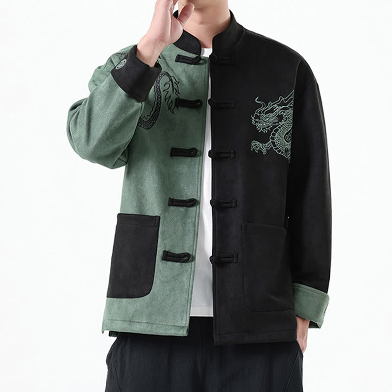Tactile Cotton Linen Frog Button Mindful Jacket Shirt
