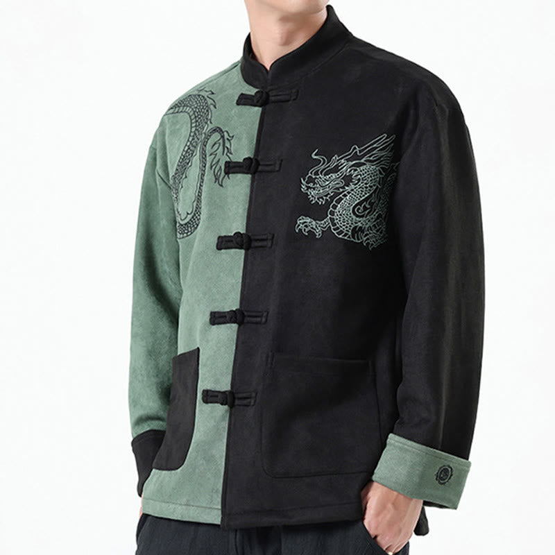 Tactile Cotton Linen Frog Button Mindful Jacket Shirt