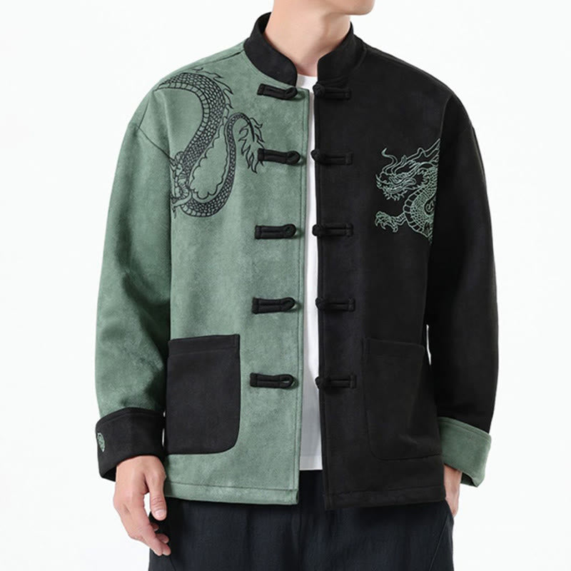 Tactile Cotton Linen Frog Button Mindful Jacket Shirt