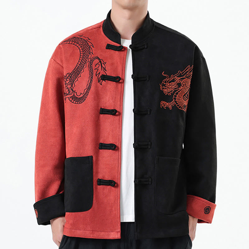 Tactile Cotton Linen Frog Button Mindful Jacket Shirt