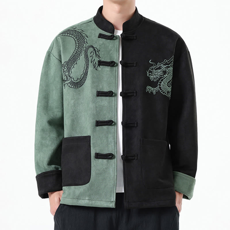 Tactile Cotton Linen Stand Collar Meditation Jacket Shirt