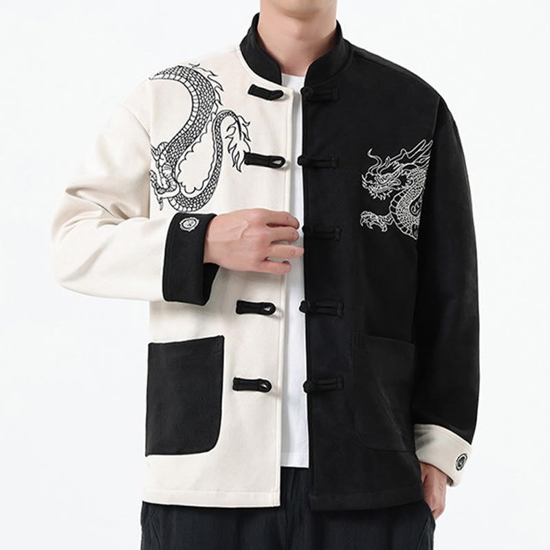 Tactile Cotton Linen Stand Collar Meditation Jacket Shirt