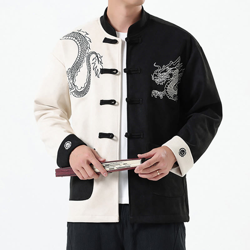 Tactile Cotton Linen Stand Collar Meditation Jacket Shirt