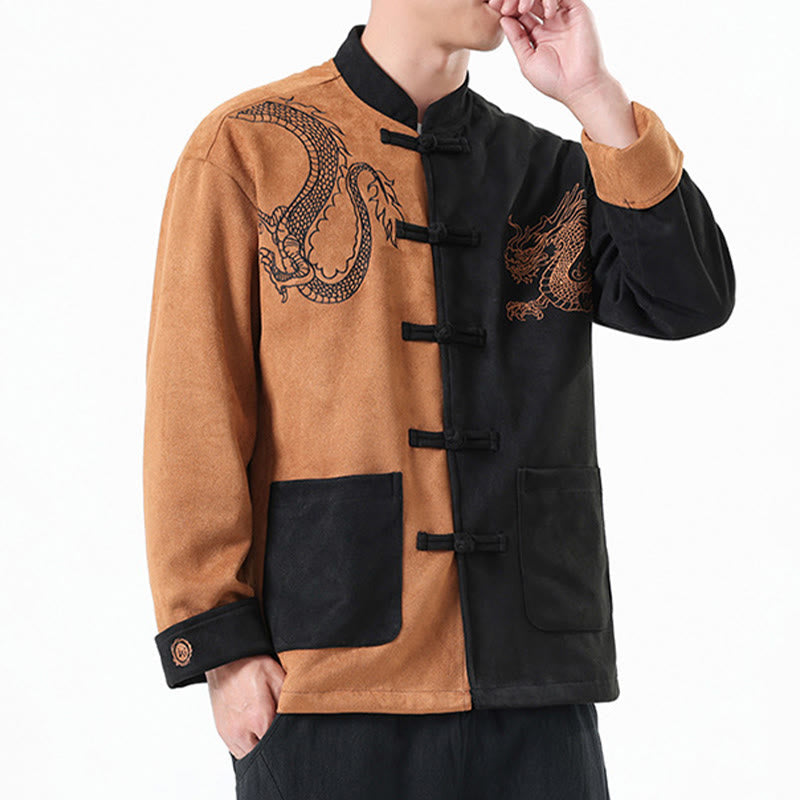 Tactile Cotton Linen Frog Button Mindful Jacket Shirt