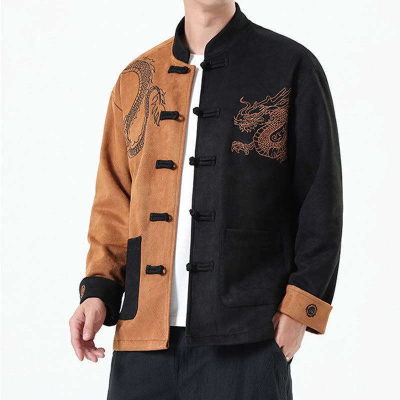 Tactile Cotton Linen Frog Button Mindful Jacket Shirt
