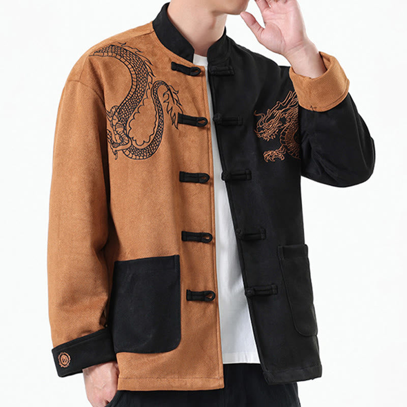 Tactile Cotton Linen Stand Collar Meditation Jacket Shirt