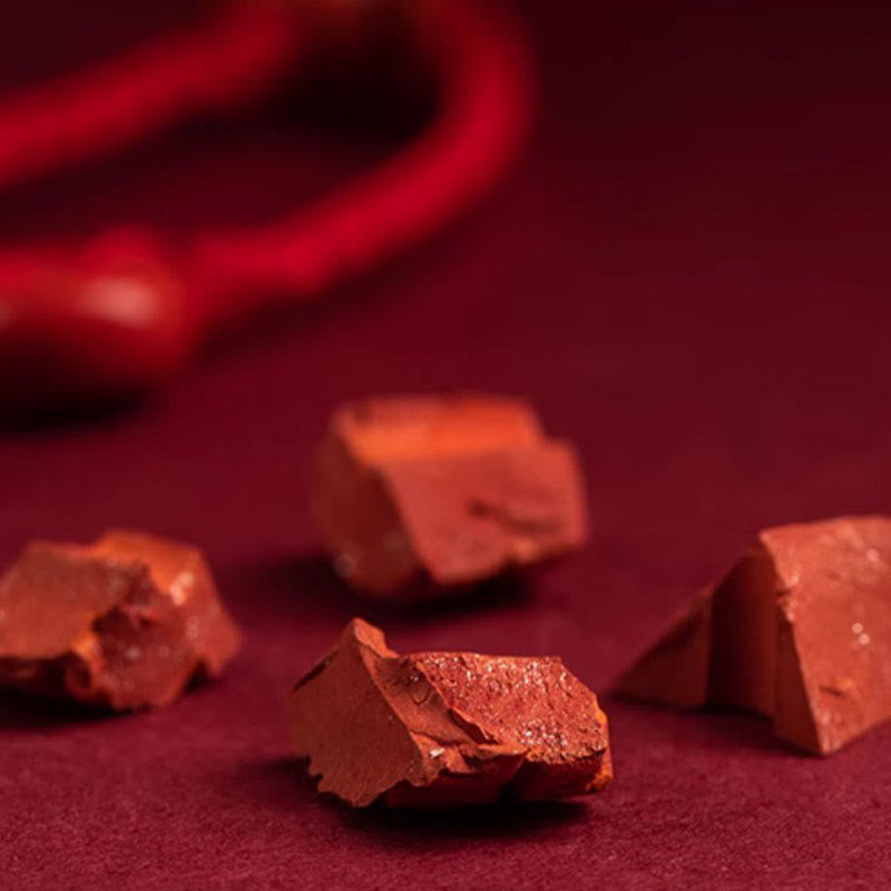 Natural Cinnabar Calm Blessing Red String Belly Chain